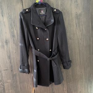 ILEY Navy coat with belt Size XL